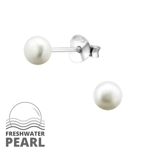4mm Fresh water Pearl Studs