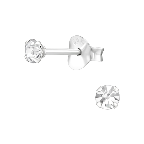 3mm Crystal Studs