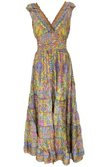 funky ladies dresses Funky Trippy Women Halter Dress, Colorful Retro Vintage 70s Summer Sle