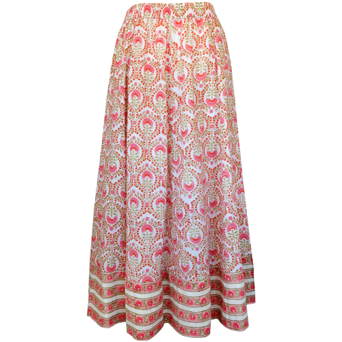 Cotton Block Print Skirt
