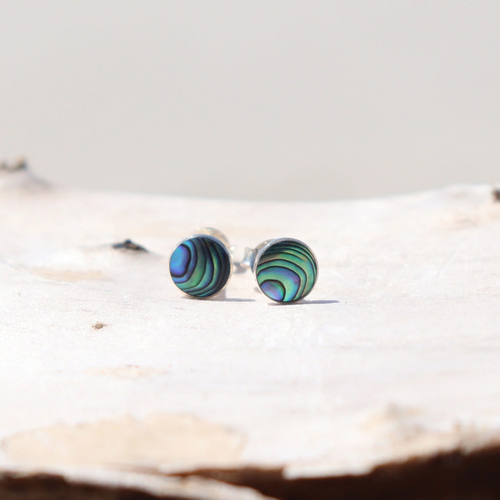 Medium Paua Stud - Little Toanga