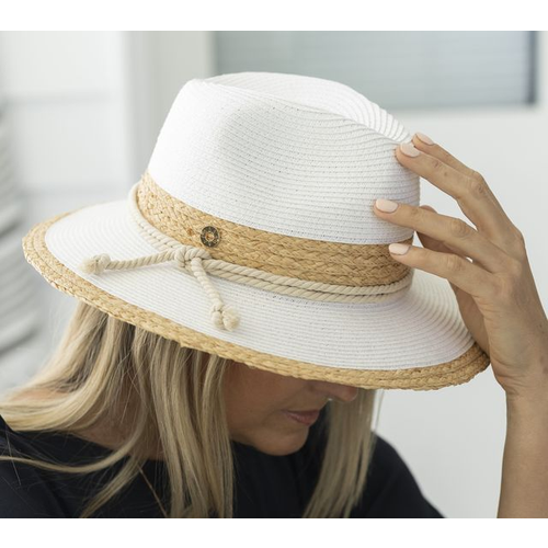 Paige Panama Rafia Hat - Sundaise