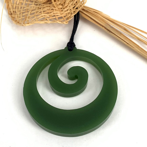 Acrylic Koru Drop Pendant