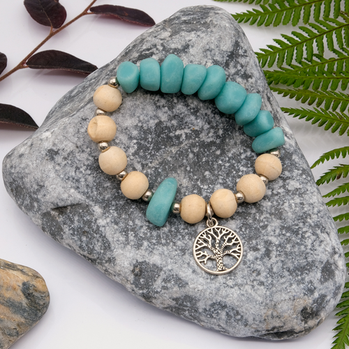 Beaded Chunky Tree of Life Bracelet