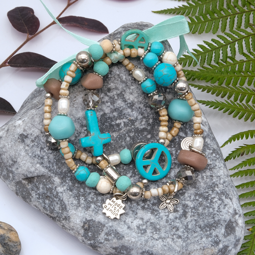 Beaded Pita Multi Bracelet