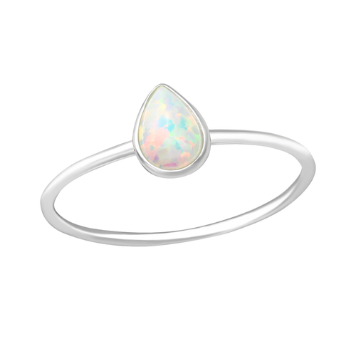 Tear Drop Opal Ring