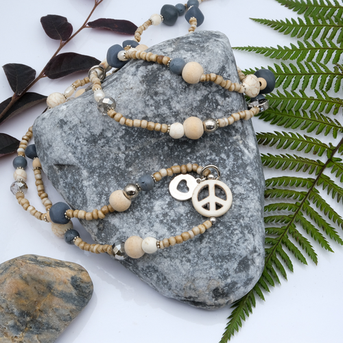 Beaded Charm Necklace 