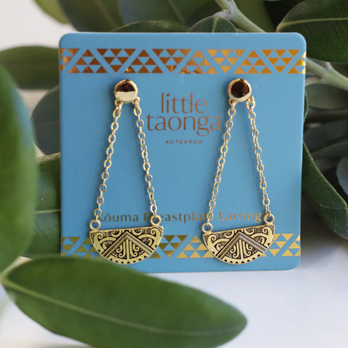 Maunga-nui Breastplate Earrings - Little Taonga