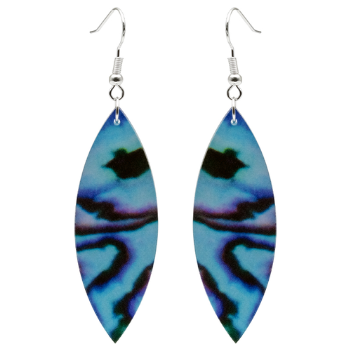 Acrylic Paua Point Earrings