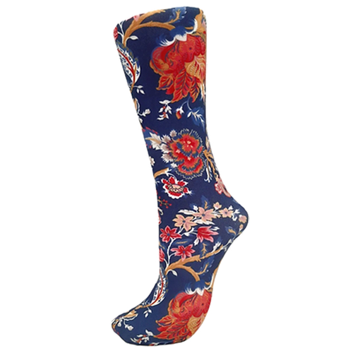 Navy Pampalore Compression Socks - Celeste Stein