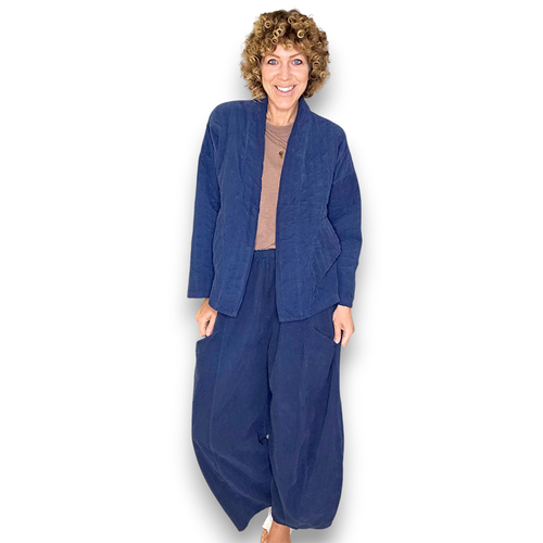 Corduroy Kimono Quilt Jacket - Helga May