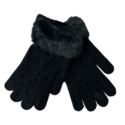Furry gloves