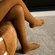 Mosey Textured Merino Tights - Lamington
