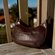 Crescent Embossed Heritage Bag - Baron Leathergoods