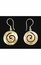 Shell and Sterling Spiral Earrings